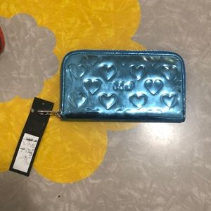 Marc by Marc Jacobs Mirror Heart Zip Around Wallet